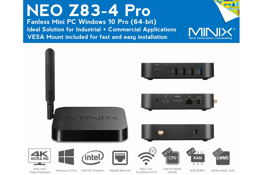 Minix NEO-Z83-4 Pro specs